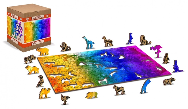 Drvene puzzle Ptičji raj 2u1