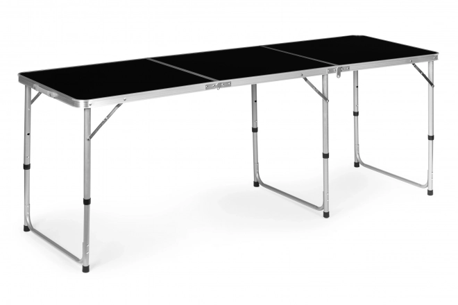 Prijenosni stol sklopivi za kampiranje crna ploča 180 x 60 cm