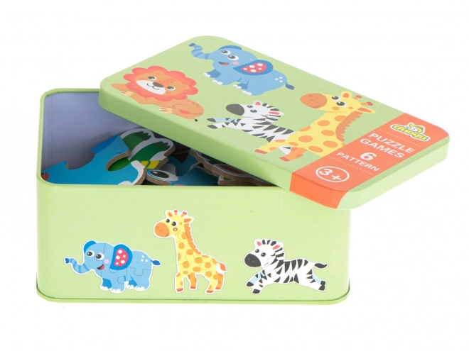Puzzle u limenci Safari životinje - 25 komada
