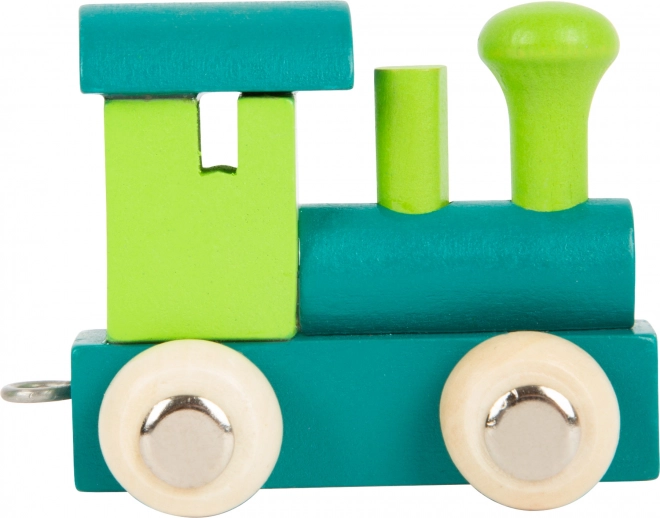 Zelena drvena lokomotiva SMALL FOOT