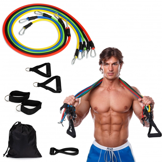 Set od 5 ekspandera za vježbanje za fitness s ručkama