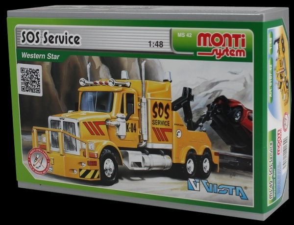 Komplet Monti System MS 42 SOS Služba Western zvijezda 1:48 u kutiji 22x15x6cm