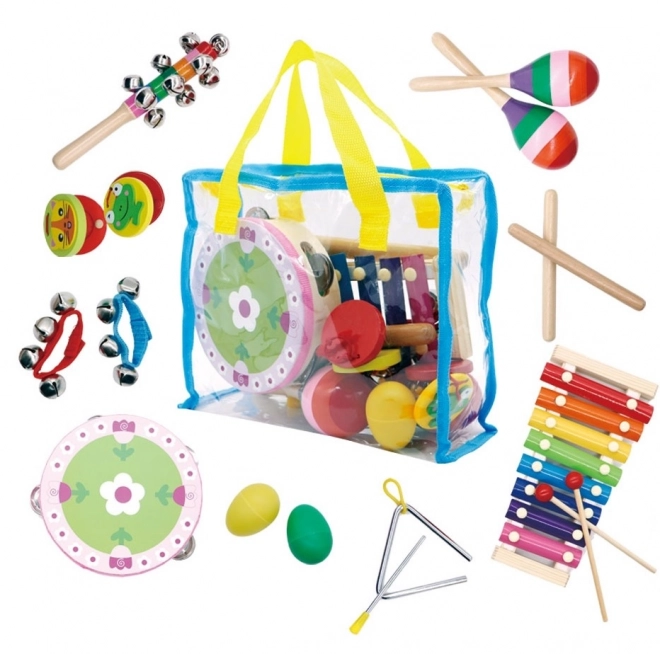 Glazbeni set od 14 instrumenata + torba Ecotoys