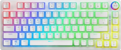 Bežična mehanička tipkovnica Phenix White Gateron Red Pudding