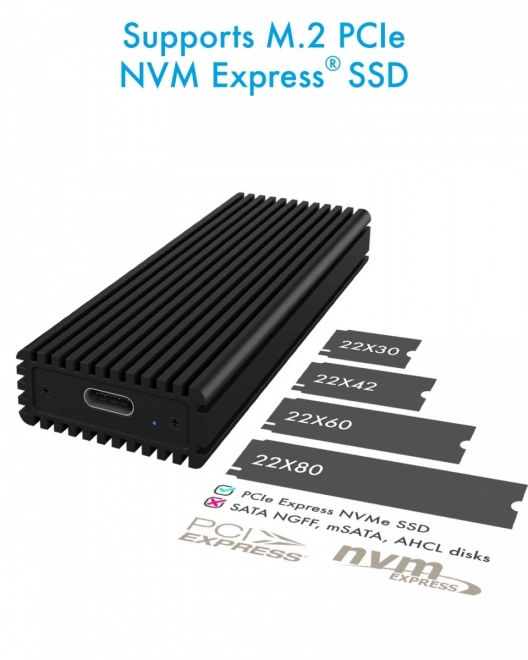 Vanjsko kućište ICY BOX za PCIe NVMe M.2 s USB-C