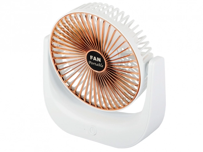Bežični stolni ventilator – Bijelo-ružičasti
