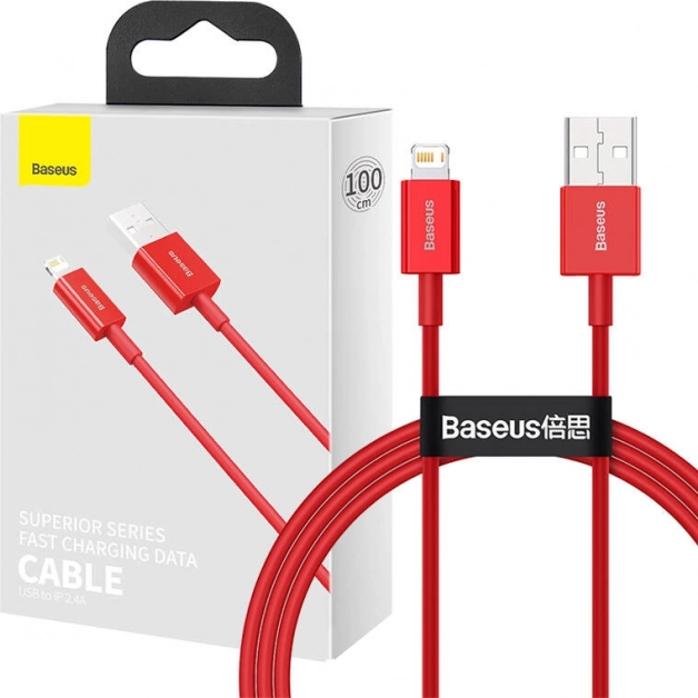 Baseus USB kabel za brzo punjenje 1 m crveni