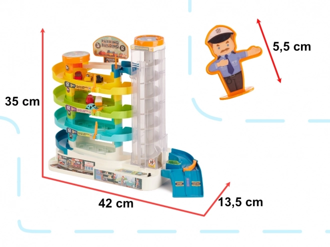 Parkirna garaža 4 razine električni lift + 6 automobila