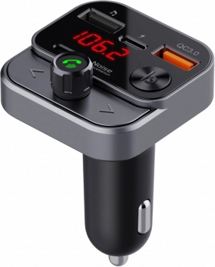 FM odašiljač za auto s Bluetoothom, USB i brzim punjenjem QC3.0