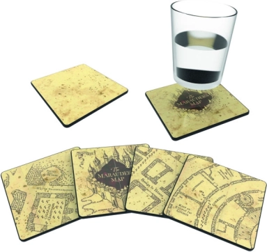 Set podložaka MARAUDER'S MAP (4 kom) – termokromatski