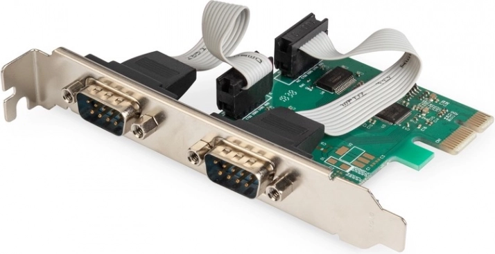 PCIe kontroler serijskog priključka RS232, 2x DB9, čipset ASIX99100