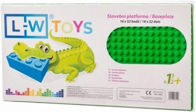 Građevinska podloga za LEGO DUPLO 16×32, 25,5 × 51 cm, zelena – L-W Toys