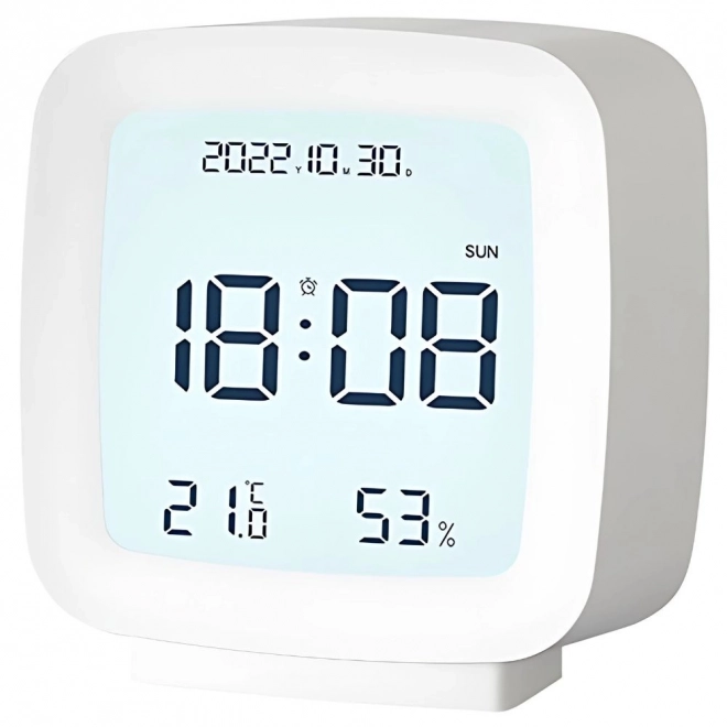 Budilica s funkcijom odgode i mjerenjem temperature i vlažnosti