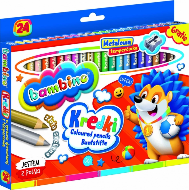 Pastelne boje s rezačem Bambino - 24 komada