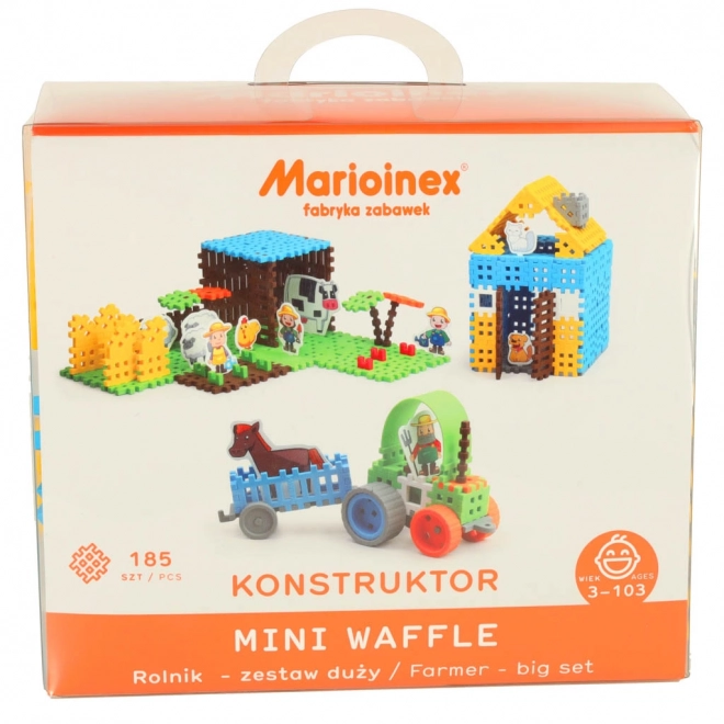 Građevinski blokovi Mini Waffle - Farmer Veliki set blistera