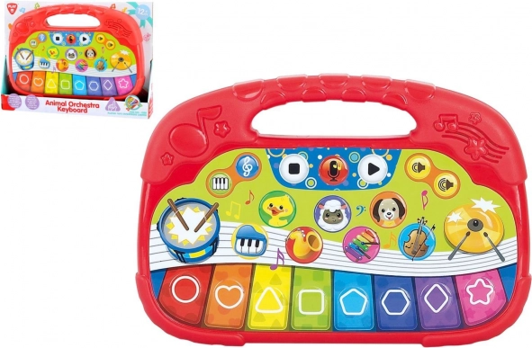 Pianko sa životinjama za najmlađe 25 cm sa zvukovima i melodijama