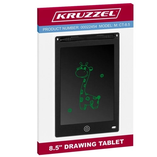 Crtaći tablet 8,5" crni KRUZZEL 22454