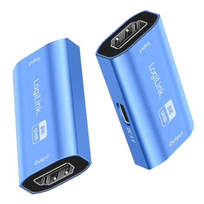 Repeater HDMI 8K/60HZ HDCP2.3, plavi aluminij