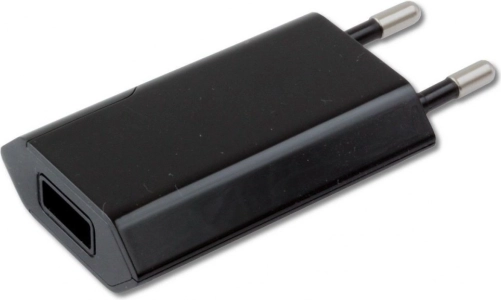 Crni USB punjač 5V 1A