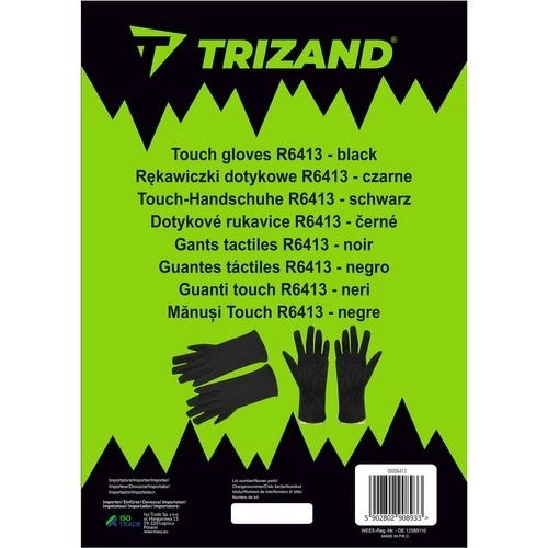 Dodirne rukavice R6413 - crne
