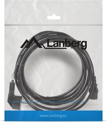 Napojni kabel CEE 7/7 – IEC 320 C13, 5 m, VDE, crni Lanberg