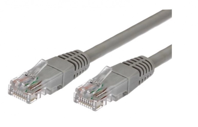Patchcord kabel kategorije 6 RJ45 UTP 1 m sivi - pakiranje 10 komada