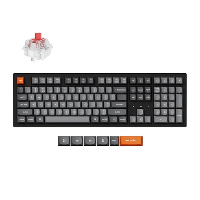 Bežična tipkovnica Keychron K10 Max RGB crveni prekidač