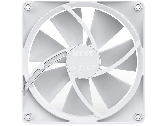 Bijeli RGB ventilator 140mm NZXT F140