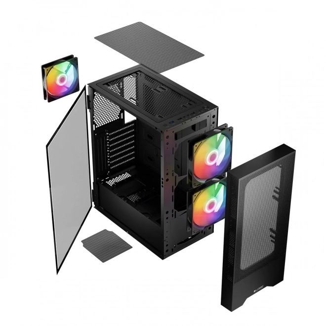 Kućište Arya ARGB USB 3.0 Midi Tower crna