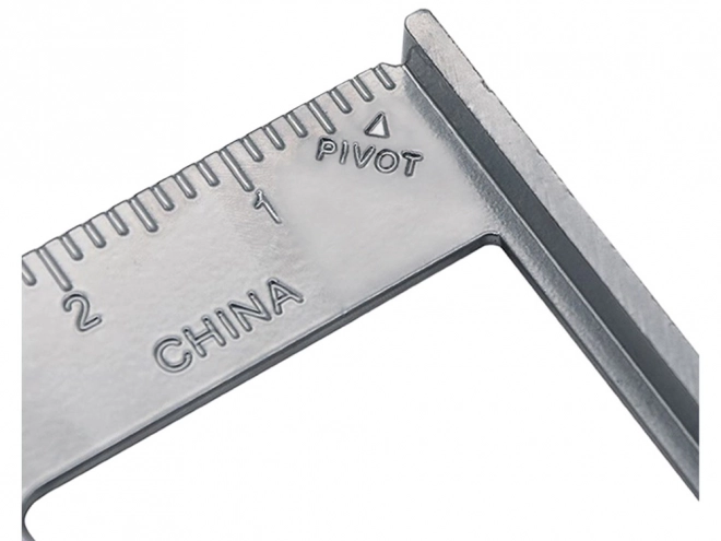 Aluminijski kutnik s graviranim oznakama 180 mm
