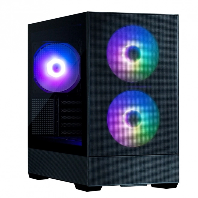 Ormar P30 Air mATX Mini Tower s ARGB ventilatorima crna