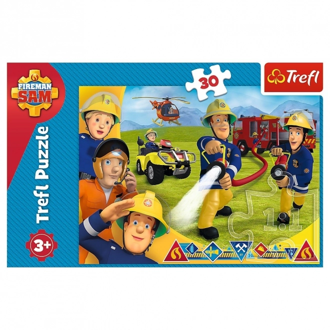 Puzzle 30 dijelova - Vatrogasac Sam, Spremni pomoći