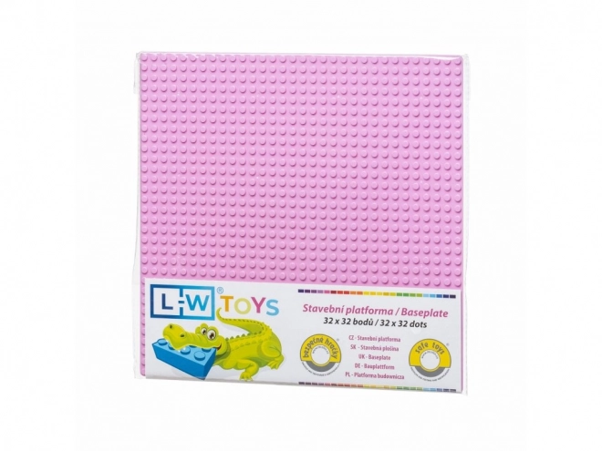 L-W Toys Osnovna ploča 32x32 ružičasta
