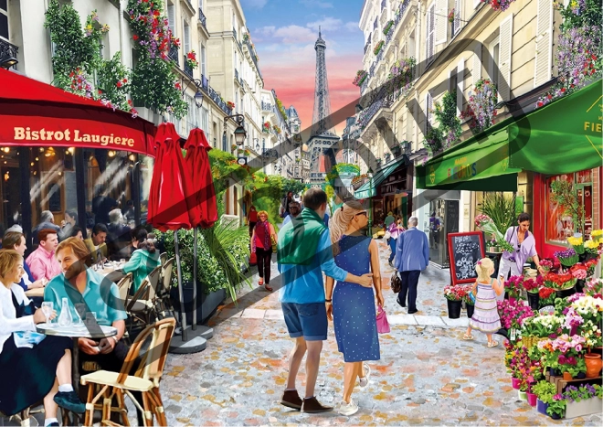 Wooden City Drvene puzzle Pariško bistro 2u1, 505 dijelova EKO