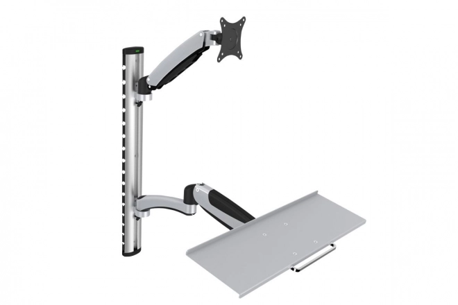 Zidni nosač za monitor i tipkovnicu, max. 27", max. 8kg, rotirajuće 360°
