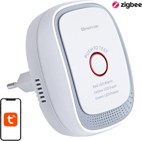Pametni detektor curenja zemnog plina HEIMAN Zigbee