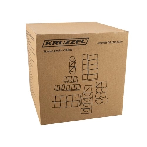 Drvene kocke - 100 kom. Kruzzel 22666