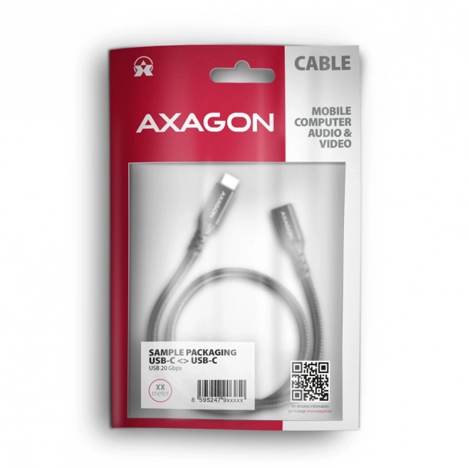 BUCM32-CF15AB Gen2 USB-C - produžni kabel USB-C 1,5 m, 5A, 20Gb/s, PD 240W, opleten