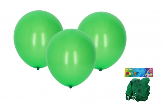 Zeleni balon na napuhavanje 30 cm - 10 komada