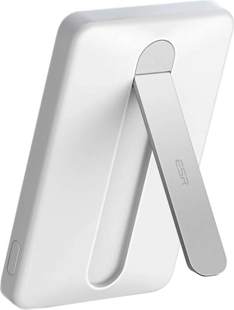 Magnetna power banka ESR Qi2 MagSlim 5000 mAh sa stalkom – bijela