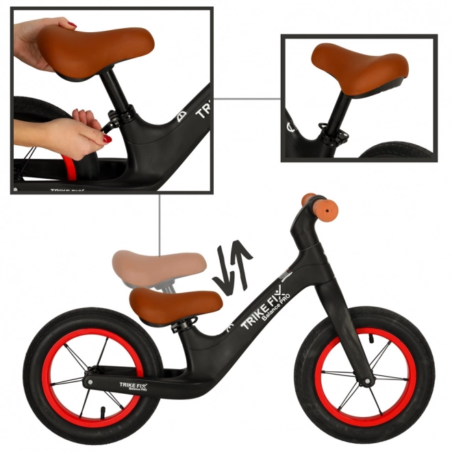 Dječji balans bicikl Trike Fix Balance PRO crni