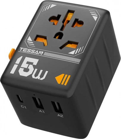 Putni adapter TESSAN s USB-A i USB-C