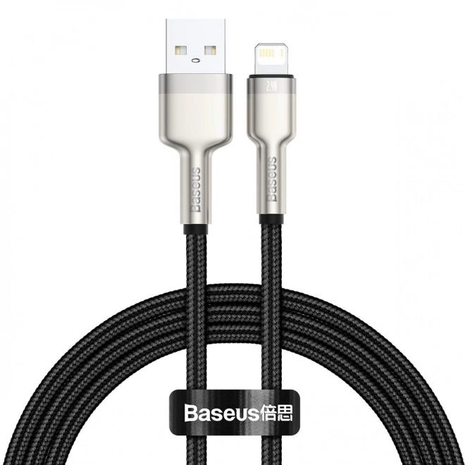 USB kabel za Lightning Baseus Cafule, 2,4A, 1m (crna)