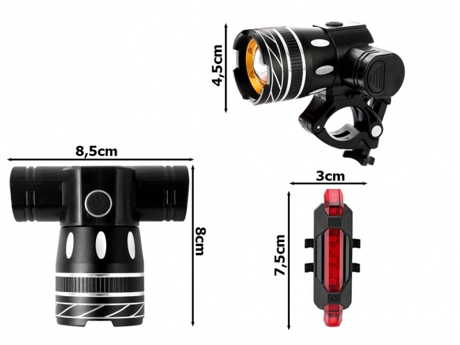 Set LED svjetala za bicikl prednje i stražnje