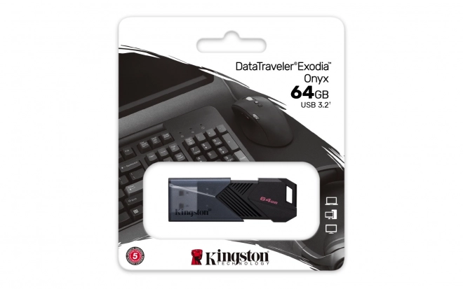 Data Traveler Exodia Onyx 64GB USB3.2 Gen1 USB memorijski ključ