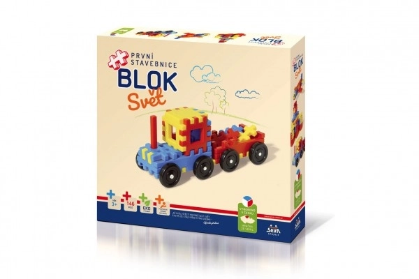Građevni set BLOK Svijet plastika 146 komada u kutiji 36x34x7cm