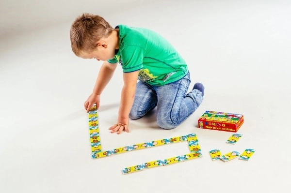 Domino Moje prve životinjice drvo društvena igra 28kom u kutiji 17x9x3,5cm