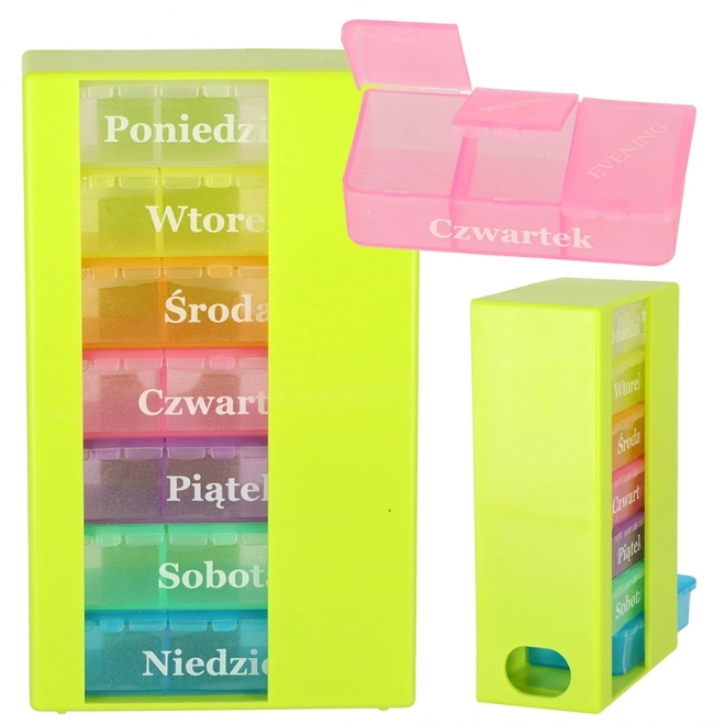 Tjedni organizator za tablete s 3 pretinca na dan