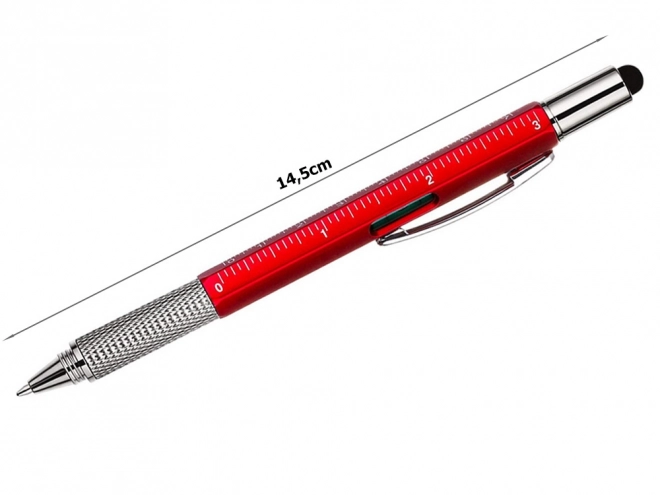Multifunkcionalna olovka multitool 6u1 s libelom