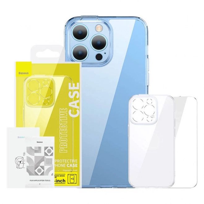 proziran etui i kaljeno staklo za iPhone 14 Plus Baseus SuperCeramic